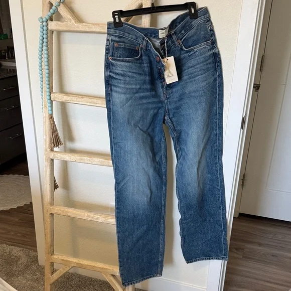 Doen Women's Straight Leg Blue Jeans - Picture 1 of 1